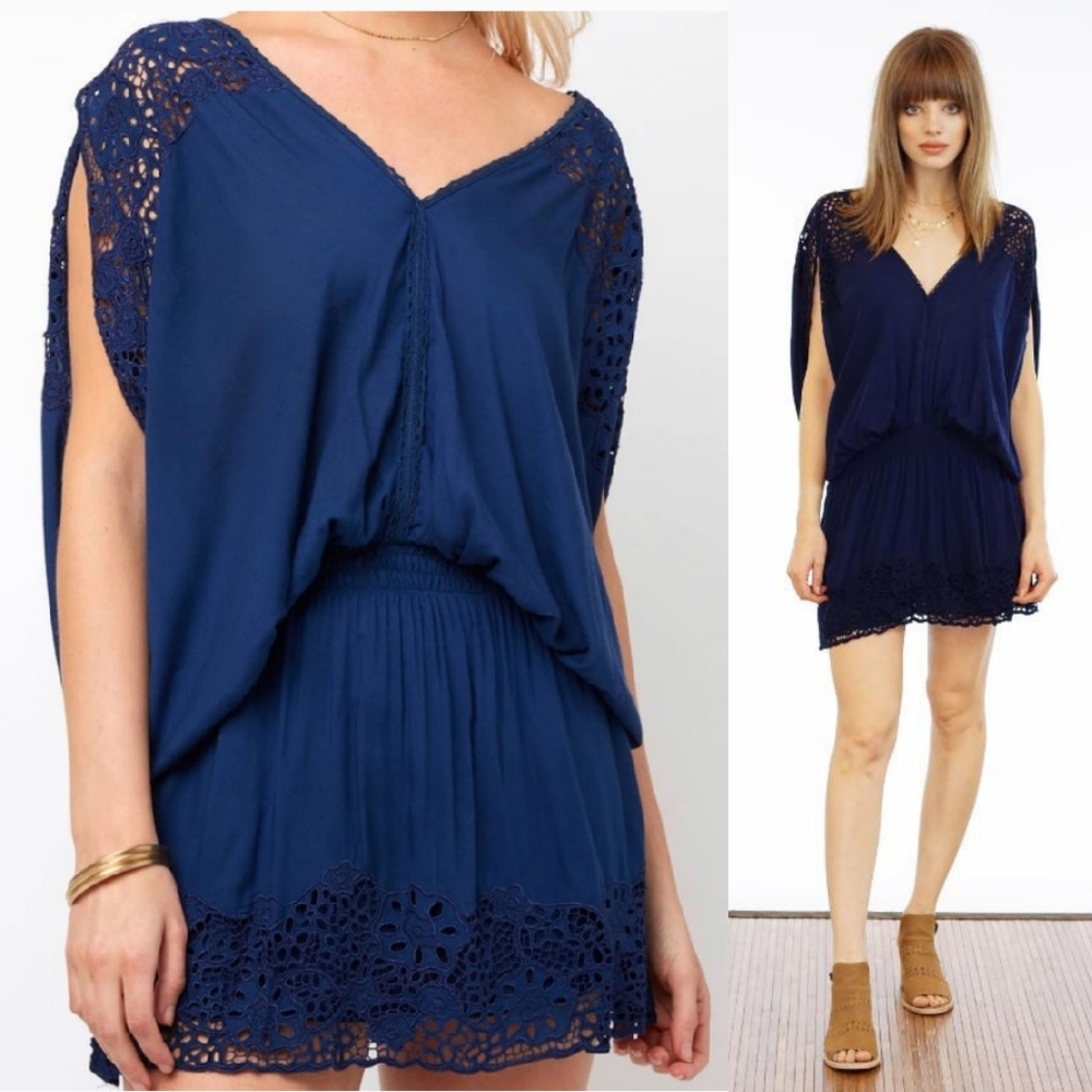 New Tiare Hawaii Krawang Enbroidered mini dress ML
